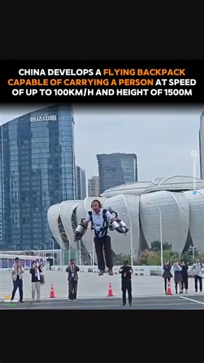THE INDIANS THINGS ™ on Instagram: "Looks like Iron Man is real! China's new flying backpack can carry a person at 100 km/h and reach heights of 1,500 meters . A true game-changer for rescue missions and future transport. #future #flying #ironman #TechInnovation #China #ChinaTech #india #technology #TechNews #india #theindiansthings"