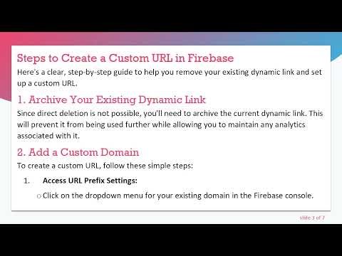 How to Replace Your Firebase Dynamic Link with a Custom URL