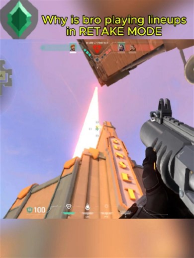 Why is bro playing lineups in RETAKE MODE Valorant