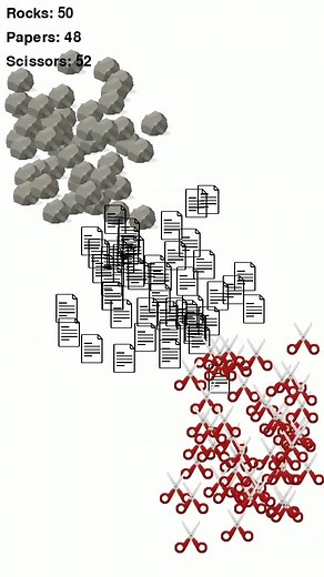 Rock Paper Scissors #rockpaperscissors #asmr #asmrsounds #simulation #satisfyingsounds