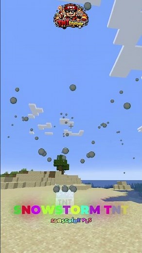 Snowstorm TNT Created a Frozen Apocalypse in Minecraft! 🥶 #minecraft