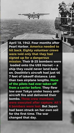 They Had No Runway, No Way Back, and 467 Feet to Take Off — The Doolittle Raid | Military History