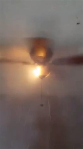 Hampton bay hawkin ceiling fan explodes