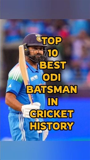 Top 10 Best Odi Batsman In Cricket History 🏏|#shorts #cricket #viralvideo