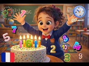 🇫🇷 Compter jusqu'à 20 🎵| Comptine vidéo maternelle