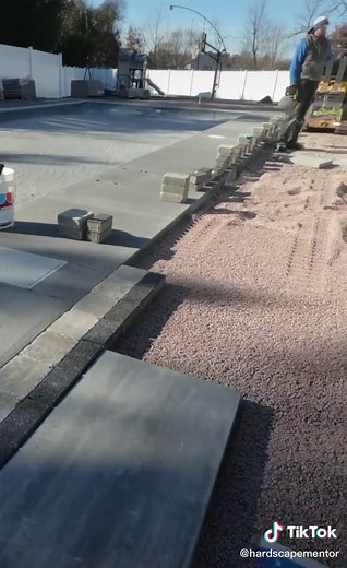 Modern Patio Pavers Around Pool