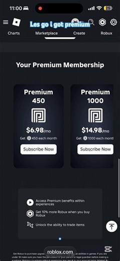 Getting roblox premium:) #roblox