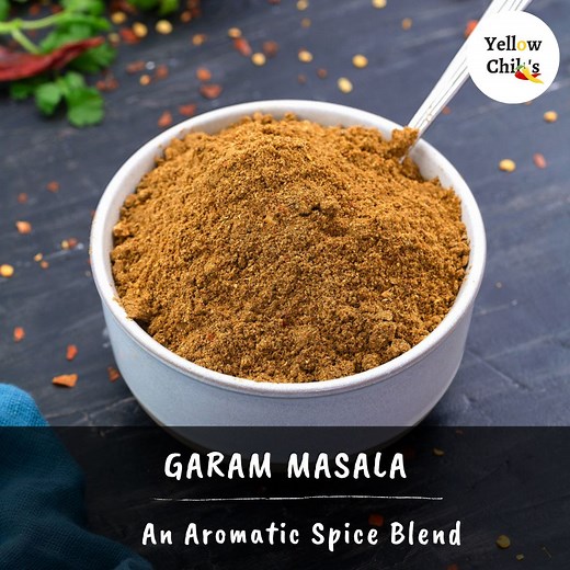 94K views · 996 reactions | Garam Masala is a traditional and highly popular spice blend in Indian cuisine known for its warm and aromatic flavors. It is typically made using fresh, whole Indian spices that are roasted over low heat and then ground into a fine powder. This homemade Garam Masala recipe is one of the best seasonings for enhancing the flavor of most Indian curries, vegetables, biryani dishes such as lamb and chicken biryani, and other side dishes. | Yellow Chili's | Facebook