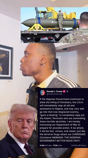 Breaking: Donald Trump Threatens Military action in Nigeria over kllling of Christians. Nigeria is gone. #Trump #Trumponnigeria | Nifty Global