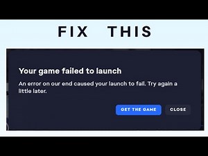 How to Fix "your game failed to launch" Error in EA Desktop App