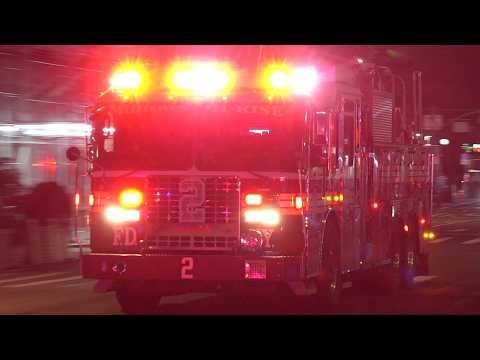 FDNY Ladder 2 responding to All Hands fire