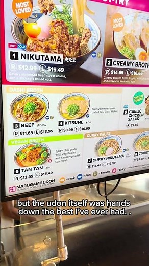 Marugame Udon Waikiki 🍜🔥 | Fresh Handmade Udon in Hawaii! #MarugameUdon #MarugameUdonWaikiki