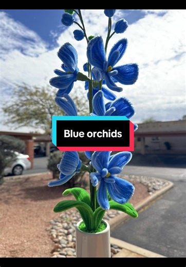 Handmade Blue Orchids: A DIY Craft Guide