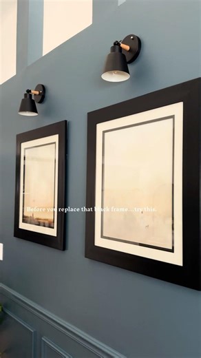 Before you replace that black frame…try this.