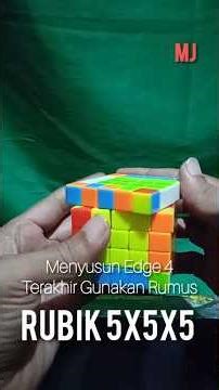 Cara Menyusun Edge Rubik 5x5x5 menggunakan rumus untuk 4 Edge Terakhir
