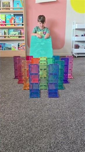 Bowling with CONNETIX Magnetic Tiles