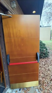 Emergency-Ready Steel Door With One-Motion Exit