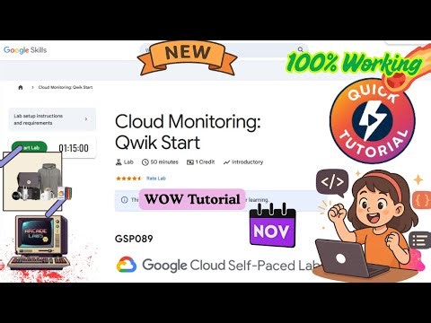 Cloud Monitoring: Qwik Start | Easiest Guide November 2025 | #GSP089 #qwiklabsarcade2025
