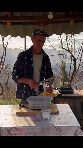 Part 4. This Albanian Fli 🔥🥞 Will Blow Your Mind! The Most Unique Balkan Dish! 🤯🇦🇱 Layer by layer, slowly baked over open flames—Fli is one of Albania’s most iconic and labor-intensive traditional dishes. 🏡🔥 Made with a simple batter of flour, water, and salt, each thin layer is cooked separately and brushed with cream or butter before the next is added. Prepared under a metal lid (sac) with hot embers on top, the result is a beautifully layered dish that’s crispy on the outside and soft,