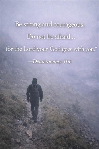 Do Not Be Afraid. God Is With You. | Deuteronomy 31:6 ✝️