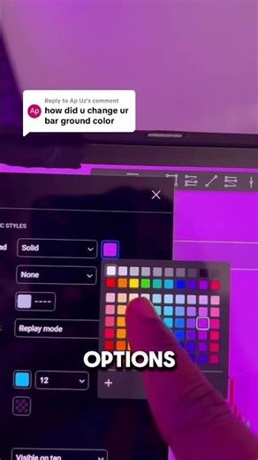 How to change your trading ire background colour