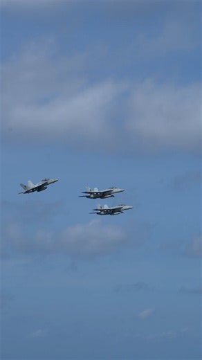 Change of command above the clouds ✈️☁️🫡🇺🇸 VFA-41 Black Aces commanding officer, U.S. Navy Cmdr. Michael McBryar, was relieved as squadron CO by Cmdr. Taylor Rives in an aerial change of command ceremony. VFA-41 and the other squadrons assigned to Carrier Air Wing NINE represent the pinnacle of mobile projection of naval air power and forward operational presence. 🎥 by: MCSN Angel Campbell #FlyNavy #VFA41 #CSG3 #CVW9 #ABECSG2526 #ShallNotPerish #FreeAndOpenIndoPacific #FirstToFight #FirstToS