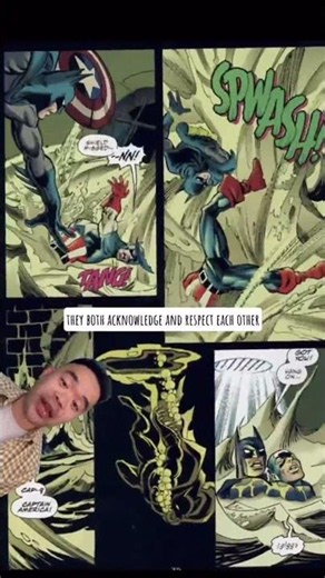 WHEN BATMAN FOUGHT CAPTAIN AMERICA IN THE COMICS This was a real crossover! #batman #captainamerica