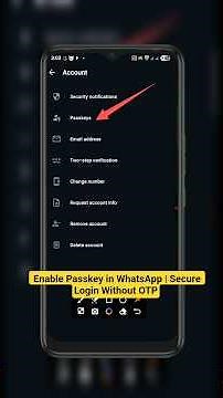 How to Enable Passkey in WhatsApp | Secure Login Without OTP