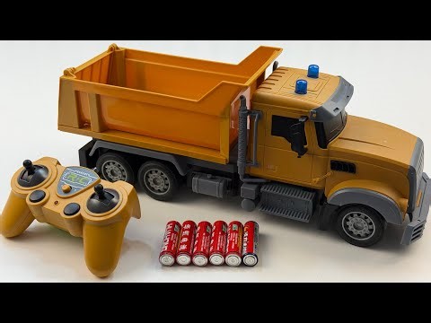 Unboxing construction site RC dump trucks, RC fire trucks, EV Spider-Man cars, EV transformable vans