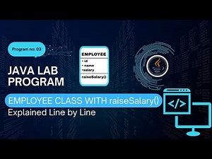 VTU Java Lab Program 3: Employee Class with raiseSalary Method | Easy Java OOP Guide 2025