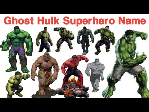 20 Evil Spirit Hulk Characters Name for Kids | Fun Superhero Learning Video