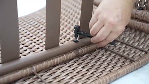 Mainstays Chelsea Outdoor Patio Steel 4-Piece Sectional Dining Set, Beige