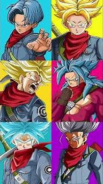 Trunks DBS todas las formas #trunks #trunksdelfuturo #goku #vegeta #cell #gokublack #dragoball #dbz