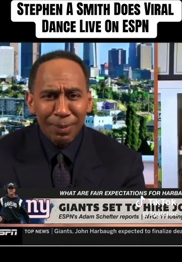Stephen A. Smith Performs Iconic Dance Live on ESPN