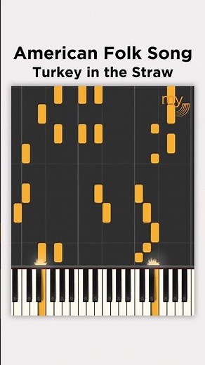 Turkey in the Straw (American Folk Song) - Piano tutorial