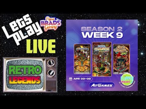 Flipper Friends Season 2, Week 9 Tips and Tricks Pinball Stream Retro Legends Arcade