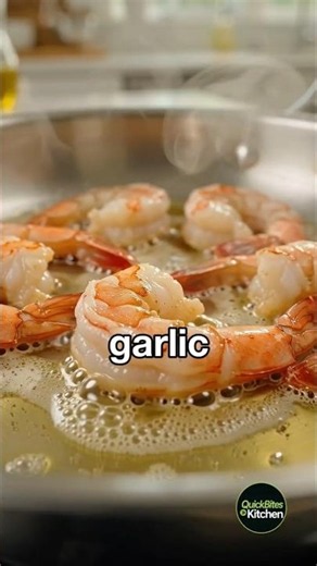 BEST GARLIC BUTTER shrimp pasta recipe EVER #shorts # #seafood