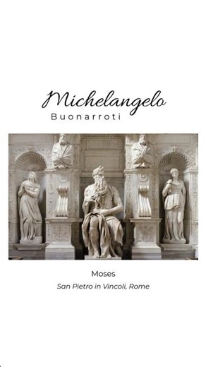 Michelangelo’s Moses: The Sculpture That Almost Spoke #michelangelo #moses #statue #arthistory