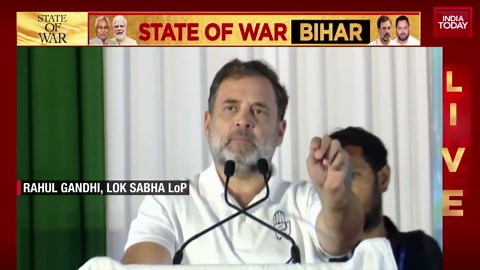 Rahul Gandhi Speech: Bihar Govt 'Remote-Controlled' By PM Modi Amit Shah