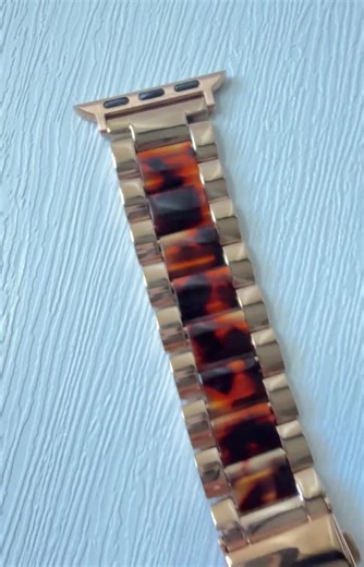 Luxury Tortoiseshell Rose Gold Apple Watch Band Elegant Resin Link Bracelet Strap for Women Fits 38 40 41 42 44 45 46 49mm Series 1-11 Gifts - Etsy