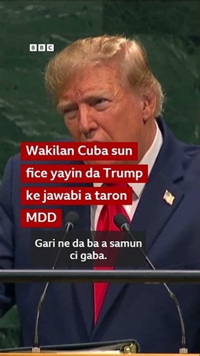 Yadda wakilan Cuba suka fice yayin da Trump ke jawabi a taron MDD