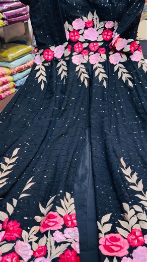 Sahil Soni on Instagram: "Long front cut 🖤🖤 Sizes free up to xl👌 6239462496…….☎️ No cod pay………..❌ Abohar punjab…..🙏 #womensfashion #blackdress #grils #anarkalis #viralreelsvideo❤️likefollowme"
