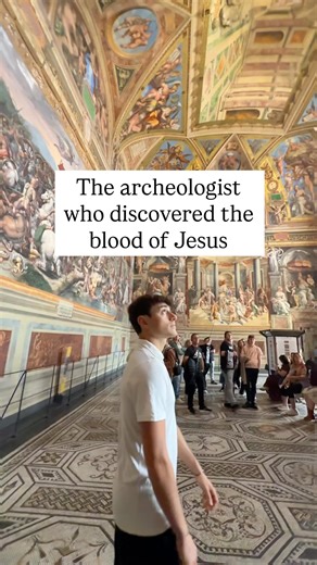 Christ Veritas on Instagram: "In the late 20th century, archaeologist Ron Wyatt claimed to have uncovered dried blood beneath the site of the crucifixion. The blood had dripped through cracks in the rock above—down to the place traditionally associated with the Ark of the Covenant. A sample was taken, it was examined and the report was astonishing. Human blood normally carries 46 chromosomes—23 from the mother, 23 from the father. This sample reportedly showed 24 in total: 23 clearly human… and 