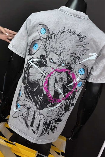 They tried to execute a God. 📜⚡ The audacity of the Jujutsu Headquarters during the Culling Game Prelude was unmatched. They labeled #GojoSatoru a conspirator because they were terrified of his existence. This Vintage Washed tee immortalizes the moment the