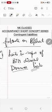 Contingent Liabilities Explained in 60 Seconds | Accountancy short concept series
