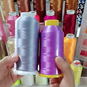 Wholesale Computerized Polyester 100% 4000Y Hilo Para Bordar 120d/2 Industrial Embroidery Thread 5000m for Embroidery Machine