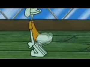 (Squidward) sings, sticking out your gyatt for the RIZZLER song ￼￼