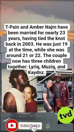 T-Pain & Wife Amber Have Been Married Since 2003 – He Was Only 19! 💍"#shorts