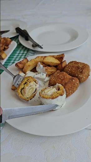 Punjene pohane tikvice