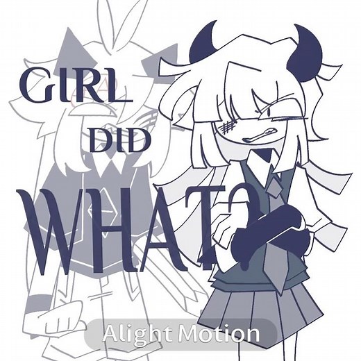 girl did what?? #animation #alightmotion #fpe #oc #meme